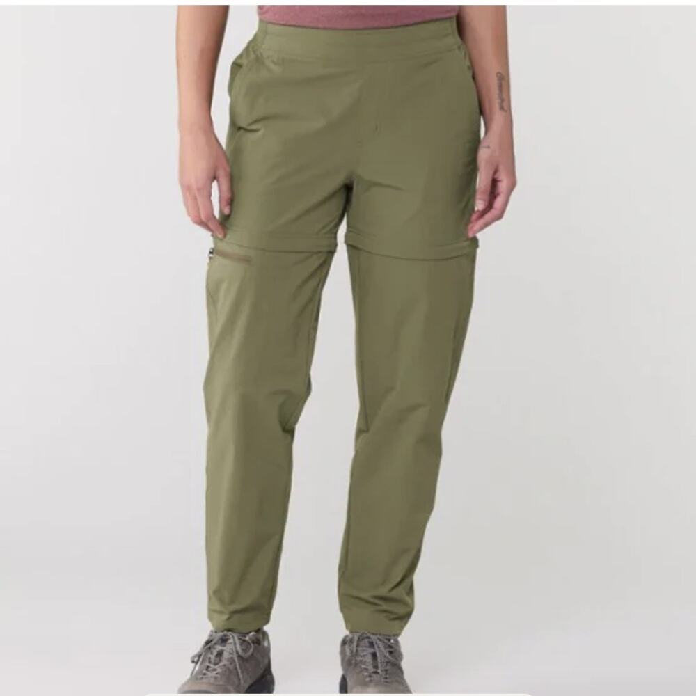 REI Co-op Sahara Stretch Convertible Pants Olive Green Size Medium